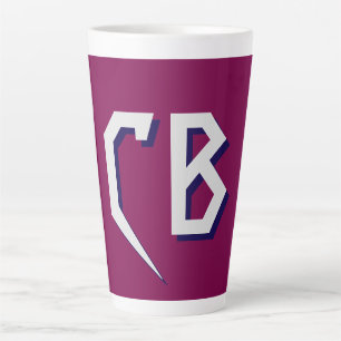 Professional Modern Monogram Minimalist Initials Latte Mug