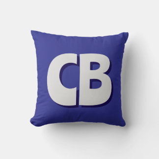 Professional Modern Monogram Minimalist Initials Throw Pillow