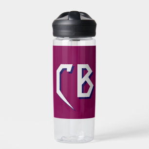 Professional Modern Monogram Minimalist Initials Water Bottle