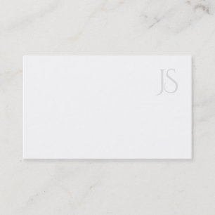 Professional Modern Monogram Minimalist Template Business Card
