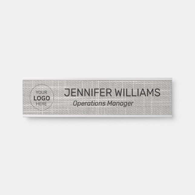 Professional Modern Office Door Sign (Front)
