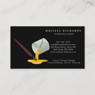 Professional Modern Painter Painting Business Card