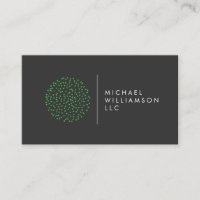 Professional Modern Particles Dots Green Logo