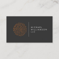 Professional Modern Particles Dots Orange Logo