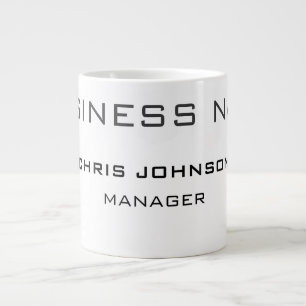 Professional Modern Plain Simple Large Coffee Mug
