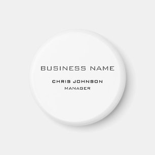 Professional Modern Plain Simple Magnet