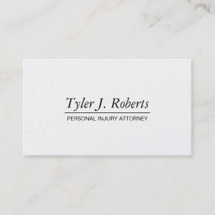 Professional Modern Platinum Attorney Lawyer Business Card