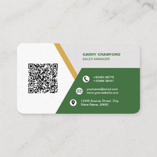 Professional Modern QR Code Custom Personalized Bu Business Card