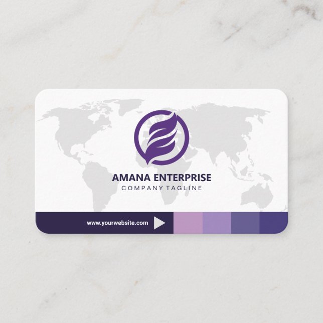 Professional Modern QR Code Custom Personalized Business Card (Front)