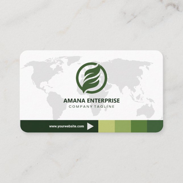 Professional Modern QR Code Custom Personalized Business Card (Front)