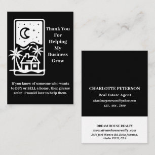 Professional Modern Real Estate Business  Referral Card