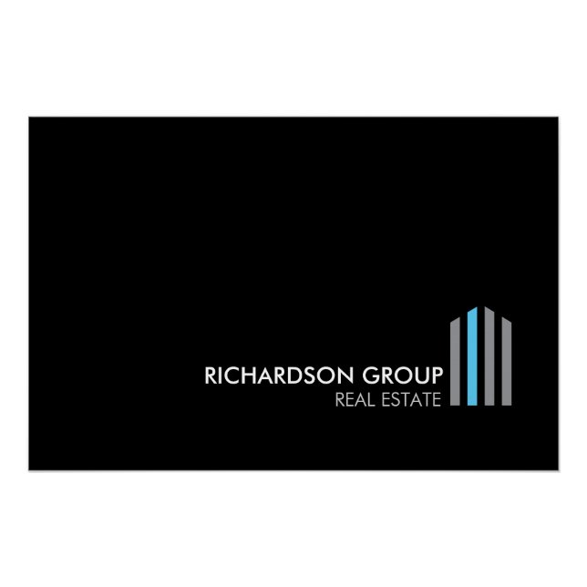 Professional Modern Real Estate Logo Download Poster (Front)