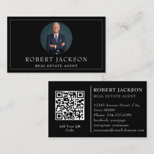 Professional  Modern Realtor Real Estate Luxury Business Card