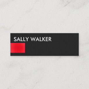 Professional Modern Red mini business cards