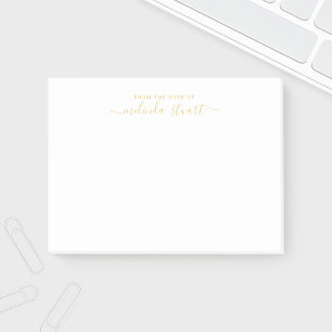 Professional Modern Script Post-it Notes
