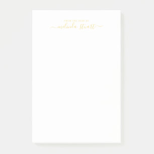 Professional Modern Script Post-it Notes