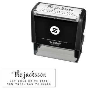 Professional Modern Script Return Address Self-inking Stamp
