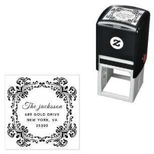 Professional Modern Script Return Address  Self-inking Stamp