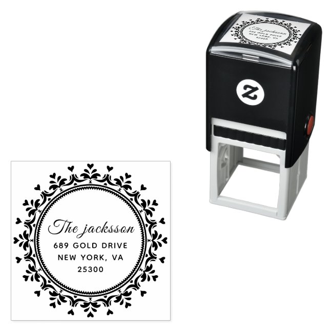 Professional Modern Script Return Address  Self-inking Stamp (In Situ)
