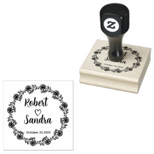 Professional   Modern Script  Rubber Stamp