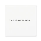 Professional Modern Simple Black White Square