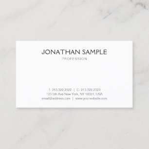 Professional Modern Simple Design Template Elegant Business Card