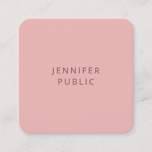 Professional Modern Simple Design Trend Colours Square Business Card