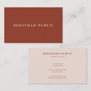 Professional Modern Simple Elegant Design Template Business Card