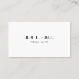 Professional Modern Simple Elegant Minimalist Chic Business Card