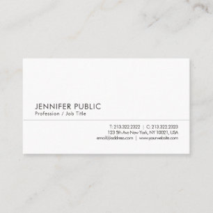 Professional Modern Simple Personalized Template Business Card