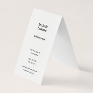 Professional Modern Simple Plain Black & White Business Card
