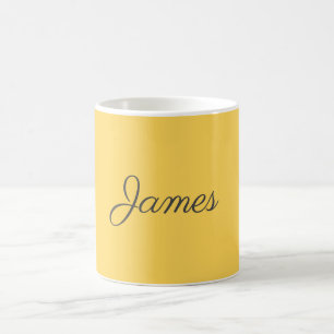 Professional Modern Simple Plain Handwritten Coffee Mug