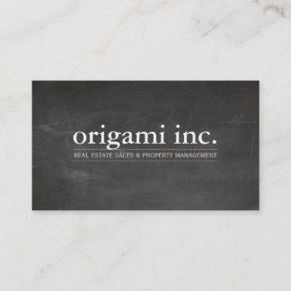 PROFESSIONAL modern simple rustic chalkboard look Business Card