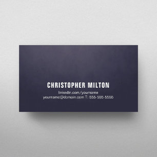 Professional Modern Simple Texture Blue Consultant Business Card