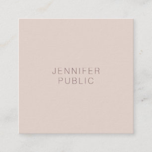 Professional Modern Simple Trend Colors Template Square Business Card