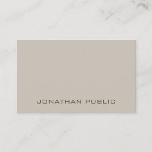 Professional Modern Sleek Design Elegant Template Business Card