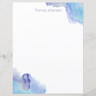Professional Modern Watercolor Personal Stationery