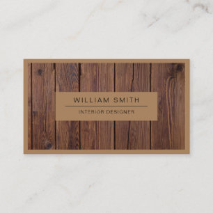 Professional Modern Wood Grain Business Card