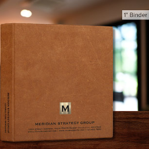 Professional Monogram Business Binder