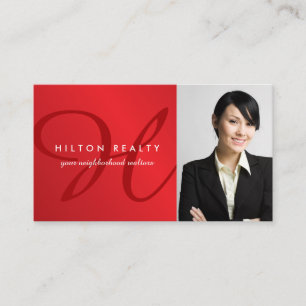 Professional Monogram  Business Card Template