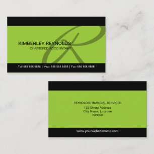 Professional Monogram Business Cards