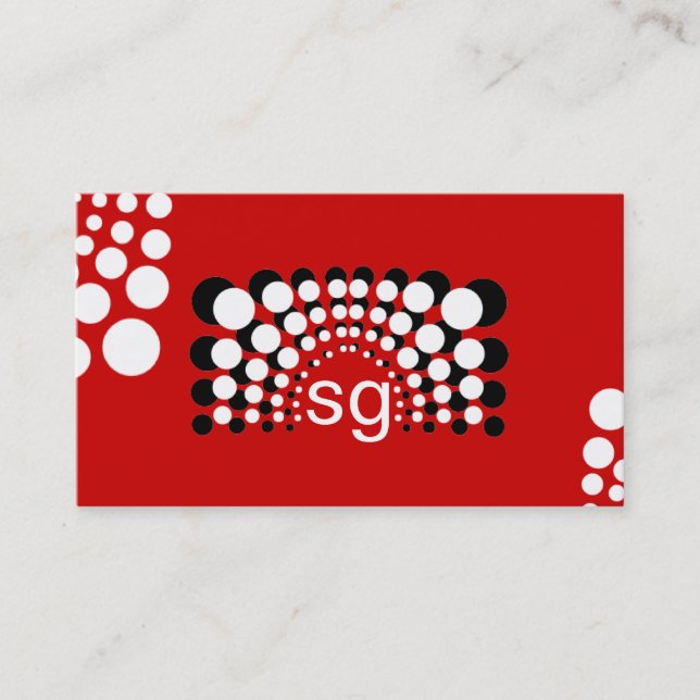 Professional Monogram Business Cards (Front)
