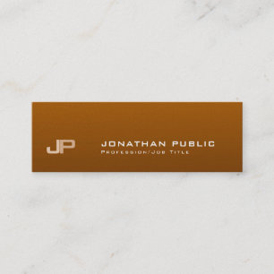 Professional Monogram Elegant Modern Pearl Luxury Mini Business Card