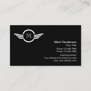Professional Monogram Logo Design Business Card