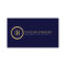 Professional Monogram Logo in Faux Gold Navy Blue
