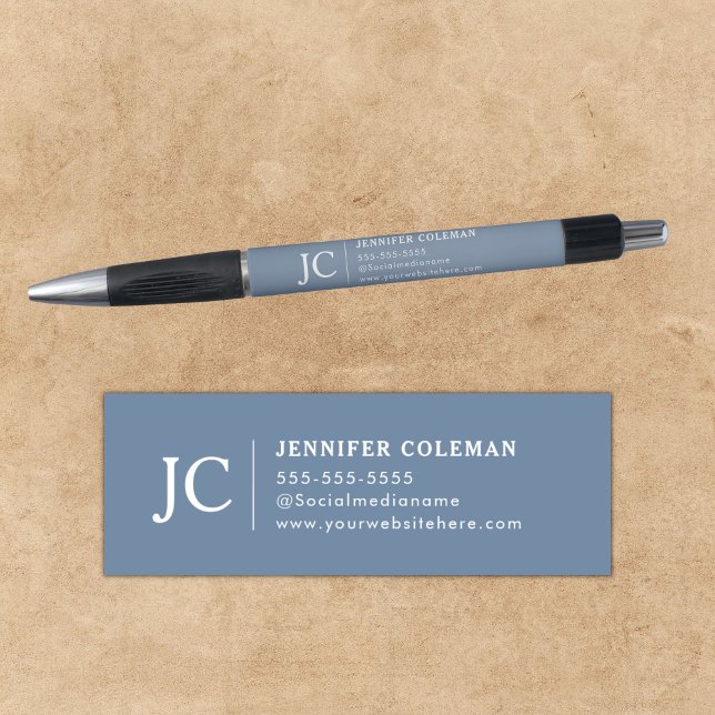 Professional Monogram Minimal Logo Periwinkle Pen (Creator Uploaded)