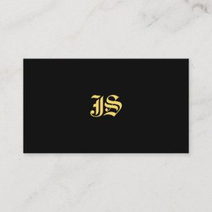 Professional Monogram Template Classic Old Style Business Card