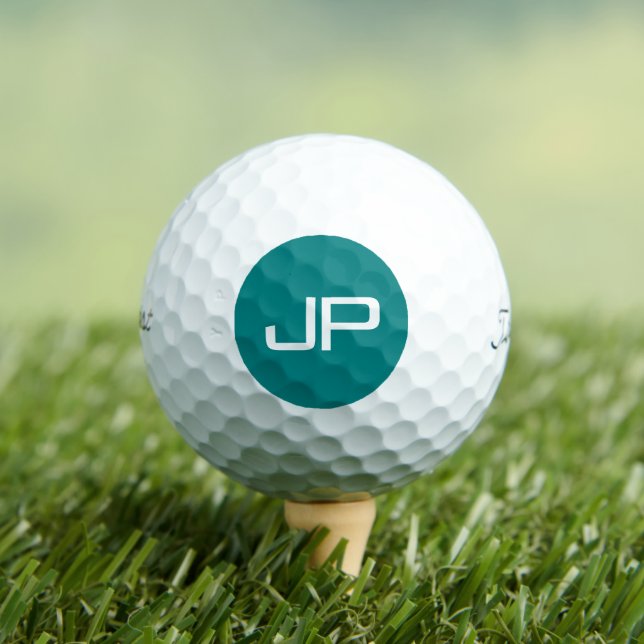 Professional Monogrammed Titleist Pro V1 Teal Golf Balls (Insitu Tee)