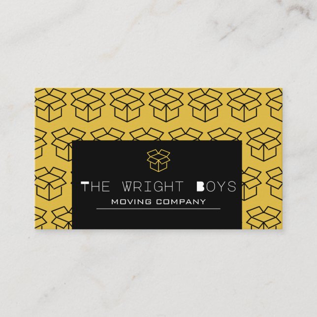 Professional Moving Company Business Card (Front)