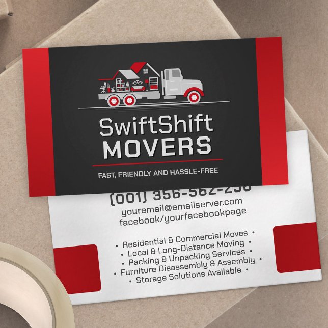 Professional Moving Services - Relocation Business Card (Creator Uploaded)